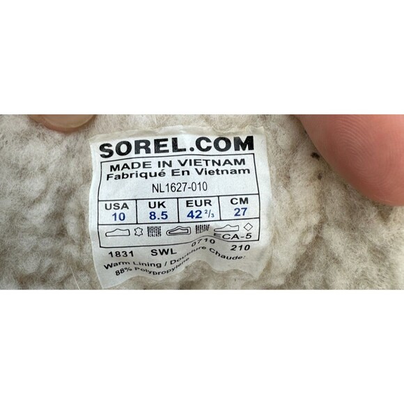 Sorel Tivoli Houndstooth Pink Black Boots Womens Size 10 Lined Fleece Winter - Picture 9 of 10